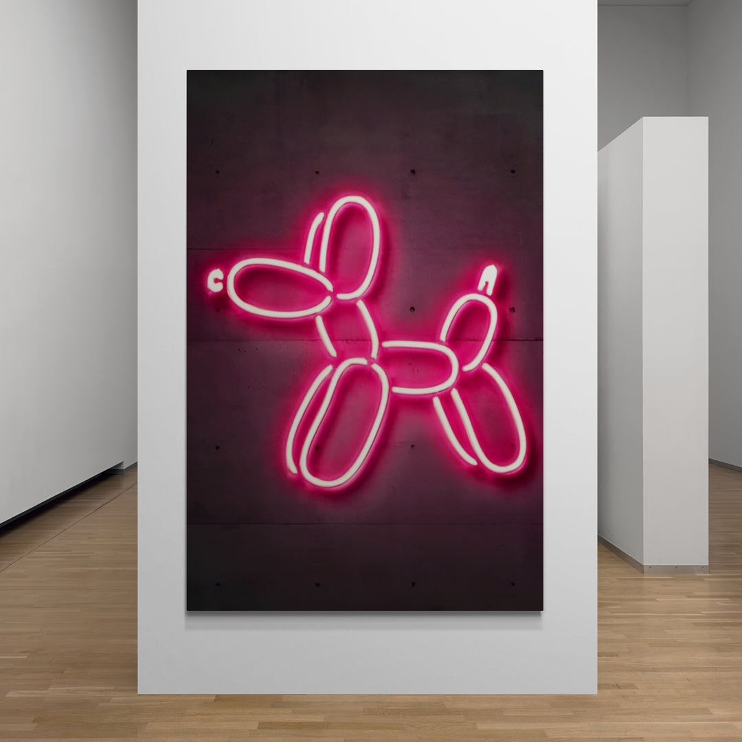 Neon Balloon Dog