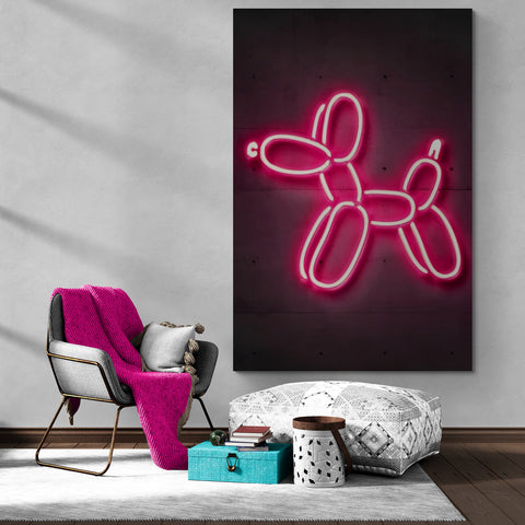 Neon Balloon Dog